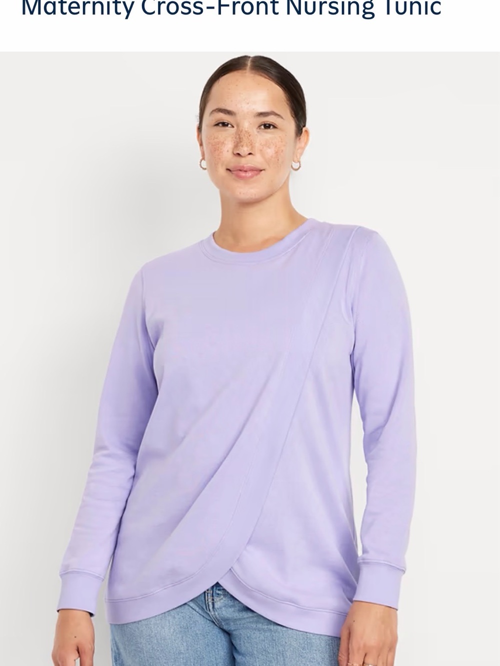 BeMaternity Emerald Cross-Front Nursing Tunic